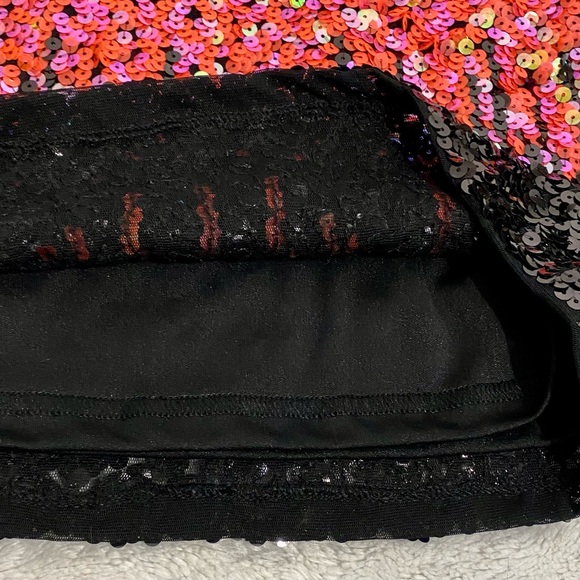 New Maner Colorful Sequined Pencil Mini Skirt Size S Pull On - Picture 4 of 10